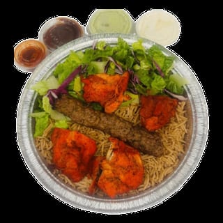 Kabob & Chicken Breast Platter