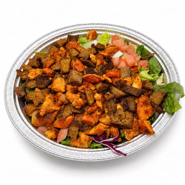 Mixed Chicken & Gyro Meat.